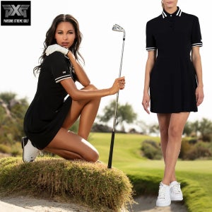 미국 PXG 여성 이탈리아산 경량 원단 RP 폴로 골프 원피스 드레스, 여자 빅사이즈
