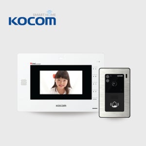코콤 7인치 매립형 디지털 비디오폰 월패드 초인종 아파트 교체 설치 K6B VP-70A