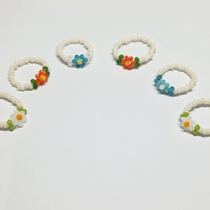 꽃반지 diy 키트 25색 비즈 3mm