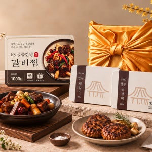 수제 한우 떡갈비 궁중 한방 소갈비찜 선물 세트 햄버거 패티
