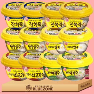 블루존 오뚜기 죽 6종 12개 세트 전복 쇠고기 닭죽 참치 (C-95902425854)