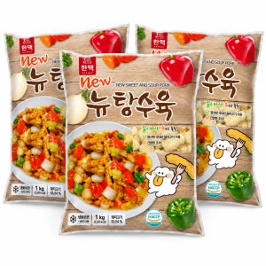 한맥식품 뉴 탕수육 업소용 식당용 대용량 1kg, 3개