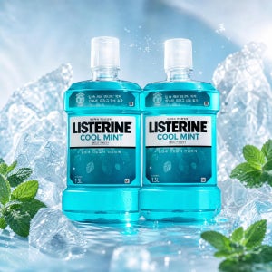 리스테린 쿨민트 1.5L x 2 코스트코 대용량 가글 구강케어