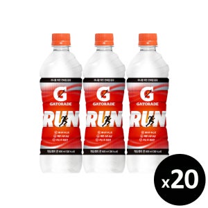 롯데 게토레이 런, 600ml, 20개