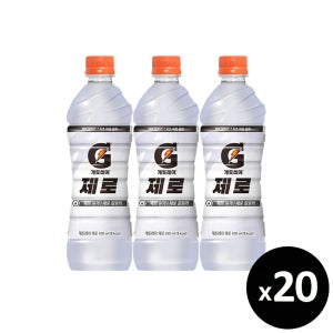롯데 게토레이 제로, 600ml, 20개
