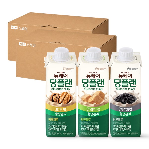 [네이버단독] 뉴케어 당플랜 N200 시리즈 3종 균형영양식 200ml, 30개 (당플랜 호두, 인절미, 검은깨)