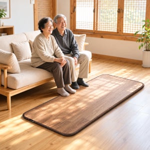 일월 온수매트 거실용 나노륨 전기 장판 카페트 전자파차단 방수 국산 소형, 100x183cm