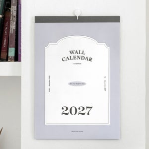 2027 월 캘린더 벽걸이 달력 심플 클래식 사무용 캘린더
