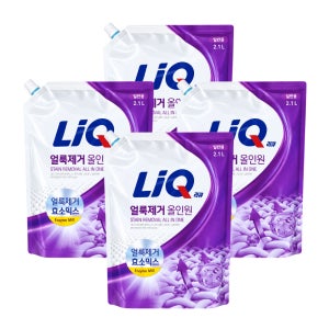 리큐 얼룩제거 올인원 세탁세제 일반용 리필 2.1Lx4개