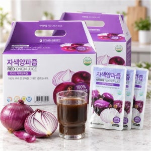 국내산 100% 무안황토 자색양파즙 100ml 90포 착즙 무가당 양파즙 액상차 HACCP