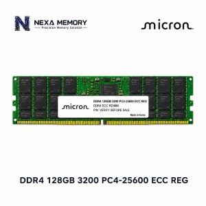 마이크론 서버용 메모리 DDR4 128GB 3200 PC4 25600 ECC REG