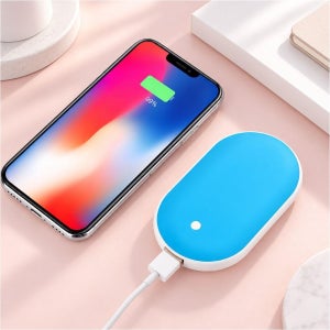 손난로 보조배터리 양면발열 충전식 5000mAh 휴대용 핫팩 레이저각인 판촉 인쇄가능
