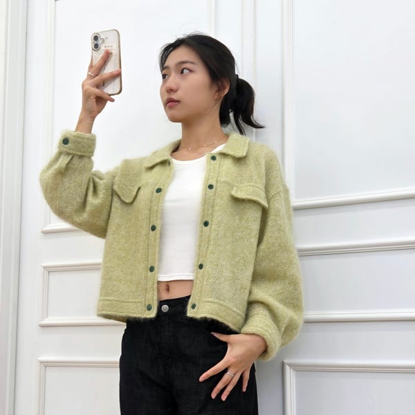 (뜨개 도안) 란탑스티치 자켓