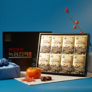 금산인삼농협 추석선물 발효홍삼 녹용진액 골드 50ml 40포 국산 홍삼 녹용 선물세트