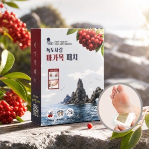 독도사랑 마가목 패치 12매입 / 발 바닥패치 발파스 피로회복 다리 붓기