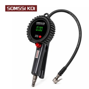 솜씨코이 디지털 LED 타이어 공기압주입기 SOM-L03 에어 체크 압력 측정 게이지