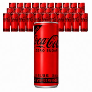 코카콜라제로 업소용 슬림캔 245ml X 30