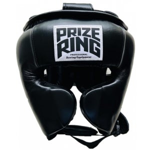 프라이즈링 PRIZE RING 프로페셔널 SS 가죽 헤드기어 블랙 M / L사이즈
