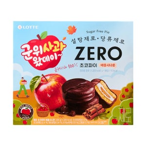 롯데 군위사과 제로 초코파이 애플시나몬 336g / 1개