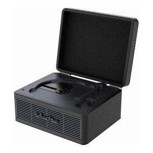 whatplus 왓플러스 레트로 디자인 블루투스 포터블 CD 플레이어 C300 블랙