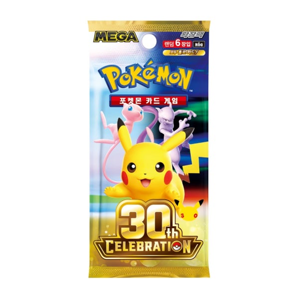 30주년 포켓몬카드 셀러브레이션팩 MEGA확장팩 미개봉20팩1박스