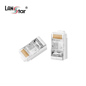 랜스타 케이블 통과형 모듈러 콘넥터 8P8C RJ45 CAT.6 LSN-6PASS-STP