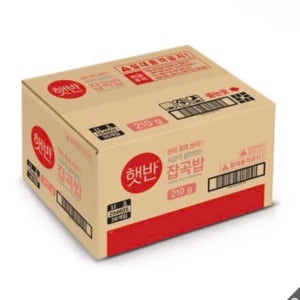햇반 매일 잡곡밥 210g, 36개