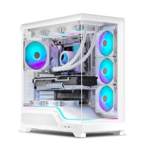 마이크로닉스 WIZMAX SLOPE 슬로프 PC 케이스 화이트