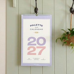 아이코닉 2027 팔레트 월 캘린더 벽걸이용달력 심플하고 예쁜벽걸이달력선물