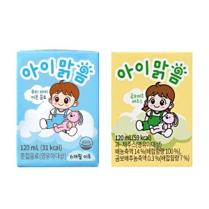 아이맑음 곰보배추 배주스 + 아이맑음 120ml X 각 24팩 (총 48팩)