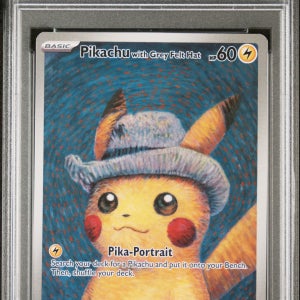포켓몬카드 영판 피카츄 Grey Felt Hat 반고흐 프로모 PSA 10