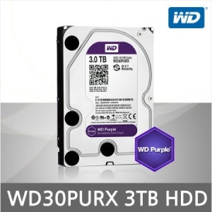 웨스턴디지털 WD Purple 3TB CCTV HDD WD33PURZ