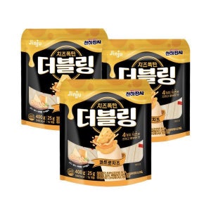 조은하우스 진주 천하장사 더블링 콰트로치즈 400g X 3개 981399