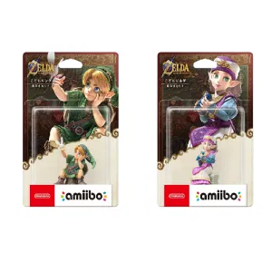 해외예약아미보 amiibo 젤다의 전설 시리즈 꼬마링크 꼬마젤다 세트 시간의 오카리나