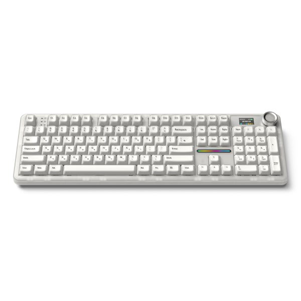 AULA F108Pro 유무선 아우라 독거미 LCD 기계식키보드 국내정품