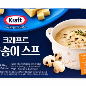 크래프트 양송이 스프 190g 12개입 파이스틱 포함 크림치즈 즉석스프