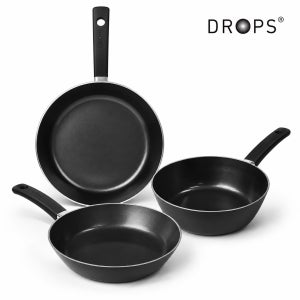 드롭스 IH 프라이팬 3종 (22cm 프라이팬+22cm 멀티팬+28cm 프라이팬)
