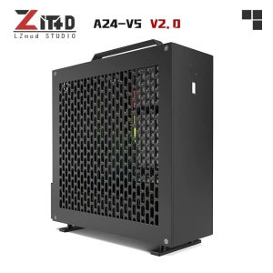 Lzmod A24-V5 2.0 mini ITX 1U전원 알루미늄 CNC가공 미니케이스