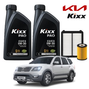 기아 모하비 4.6 가솔린 07-16년 킥스 KIXX PAO C2 C3 5W30 7L 가솔린 디젤 LPG 엔진오일세트