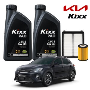 기아 스토닉 1.4 가솔린 17-20년 킥스 KIXX PAO C2 C3 5W30 4L 가솔린 디젤 LPG 엔진오일세트