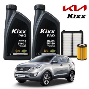 기아 스포티지R 디젤 10-13년 킥스 KIXX PAO C2 C3 5W30 8L 가솔린 디젤 LPG 엔진오일세트
