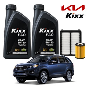 기아 쏘렌토R 디젤 09-12년 킥스 KIXX PAO C2 C3 5W30 7L 가솔린 디젤 LPG 엔진오일세트