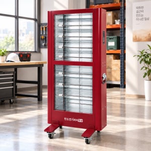 대형 전기히터 10.2kW 산업용 전기난로 이동식 업소용 난방기 나노탄소히터