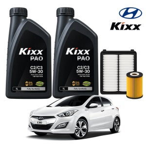 현대 i30(신형) 디젤 11-15년 킥스 KIXX PAO C2 C3 5W30 6L 가솔린 디젤 LPG 엔진오일세트