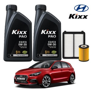 현대 i30 PD 디젤 16-20년 킥스 KIXX PAO C2 C3 5W30 6L 가솔린 디젤 LPG 엔진오일세트