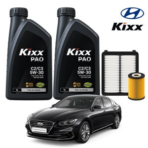 현대 그랜저 IG 디젤 16-19년 킥스 KIXX PAO C2 C3 5W30 7L 가솔린 디젤 LPG 엔진오일세트