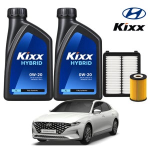 현대 더 뉴 그랜저 IG 하이브리드 19-22년 킥스 KIXX HYBRID SQ 0W20 5L 가솔린 하이브리드 엔진오일세트