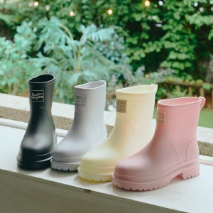 완벽방수 뽀송뽀송 리끌로우 패션 레인부츠 RE-RAIN PINK, 38