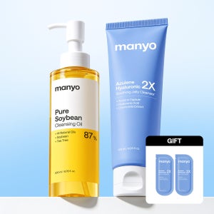 [데일리] 마녀공장 퓨어 소이빈 클렌징 오일+아줄렌 젤리 클렌징폼 [듀오] 200ml+120ml, 1개