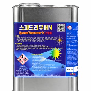 킴앤에스 스피드 리무버 N 3.75L 껌 본드 스티커 유리 뽁뽁이 주차 딱지 자국 제거